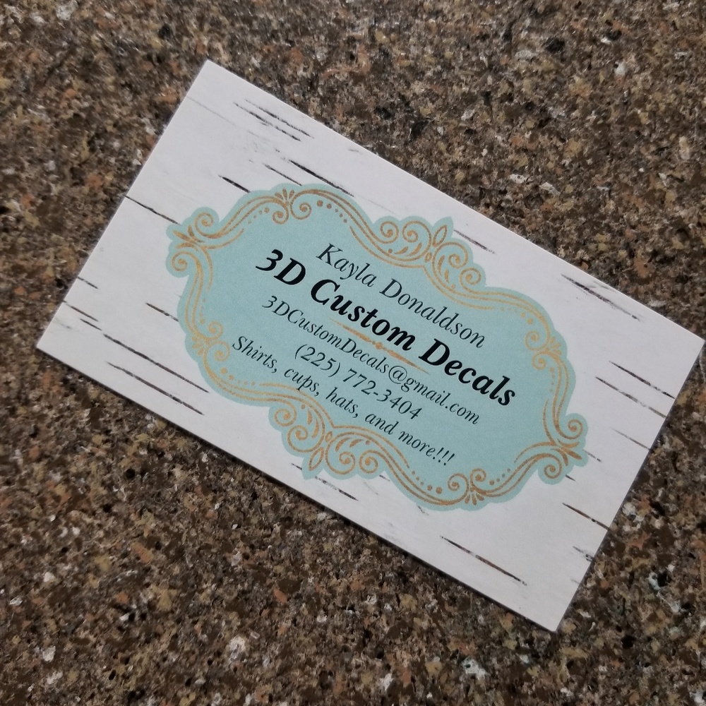 Vinyl custom shirts, hats, cups, and more!